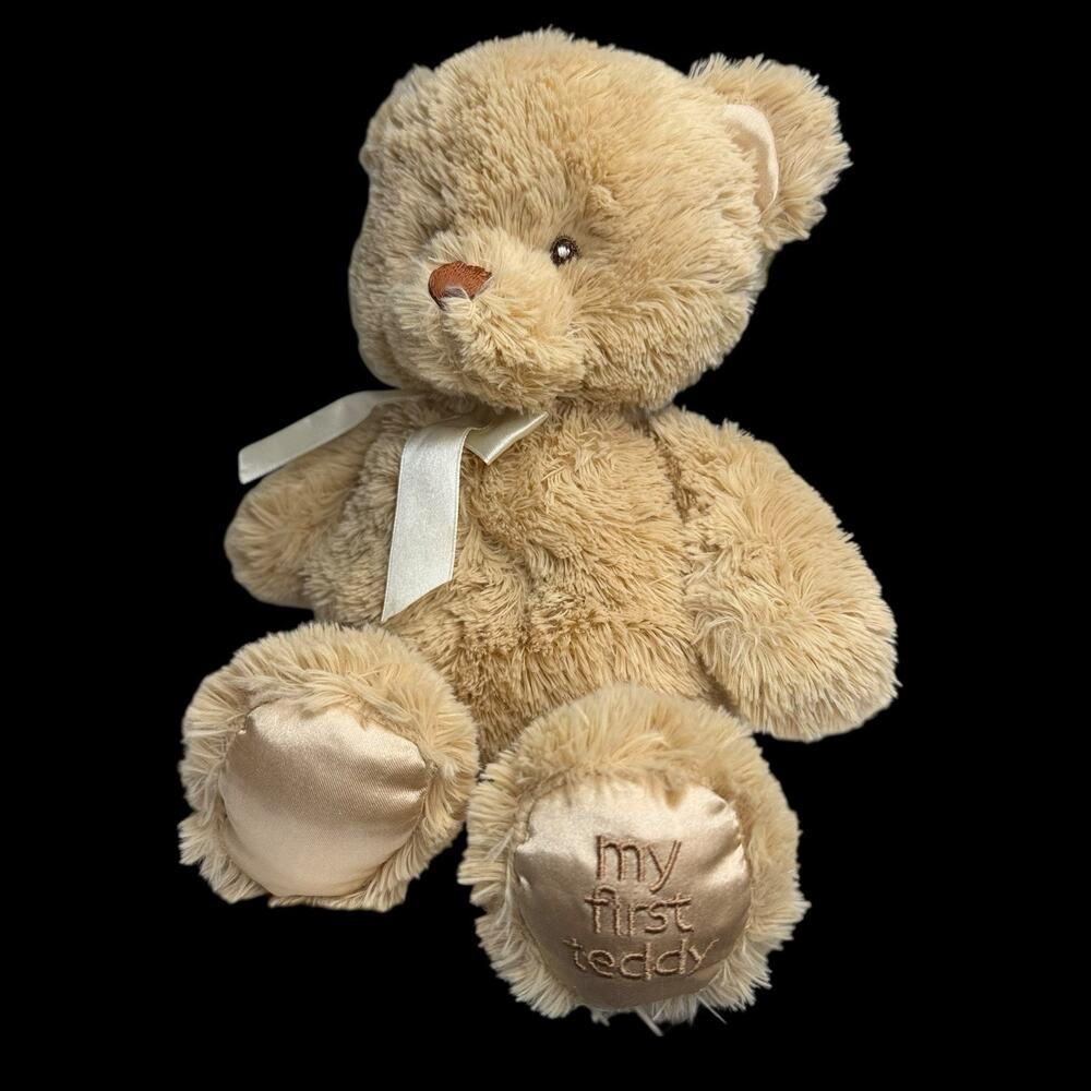 Baby Gund My First Teddy Bear Beige Tan Soft Push Toy 11 Inches